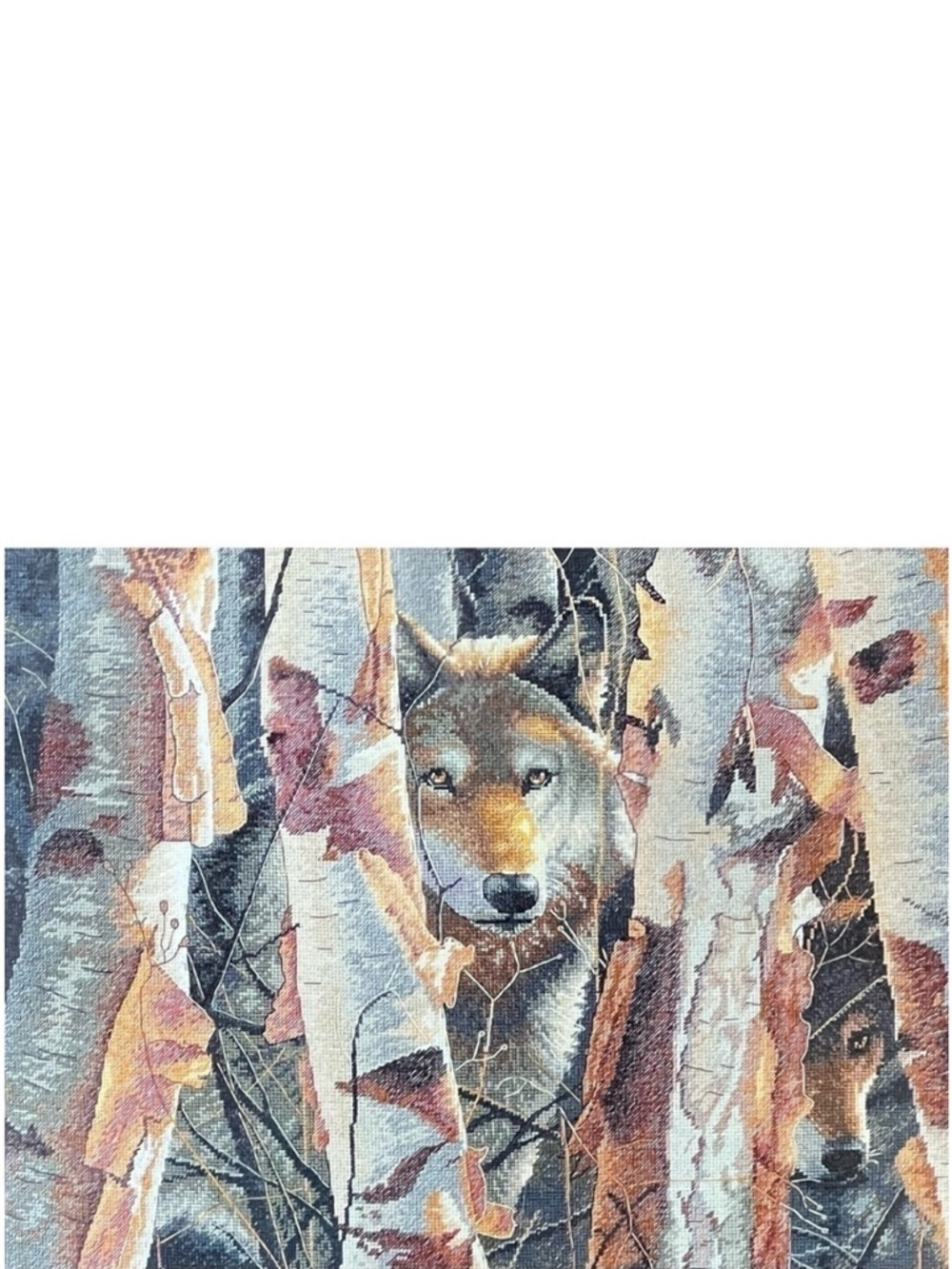 Dimensions The Guardian Counted Cross Stitch Kit Wolf Wolves Trees Nature New